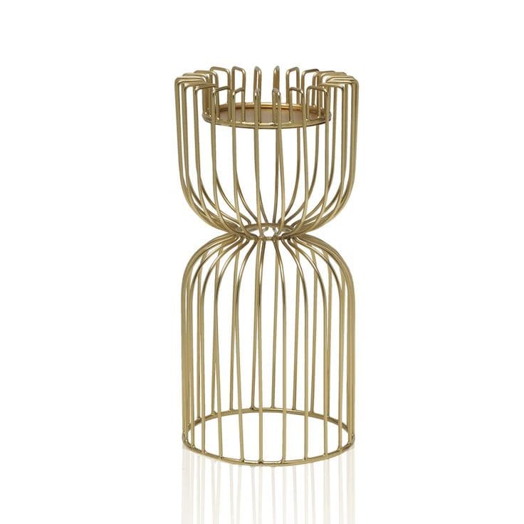 Scott Living Brass Birdcage Candleholder, Medium - HER Home Design Boutique